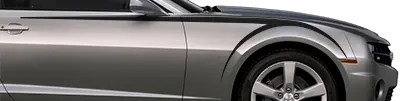 2010 to 2013 Chevy Camaro Front Upper Scythe Stripes . Installed on Car
