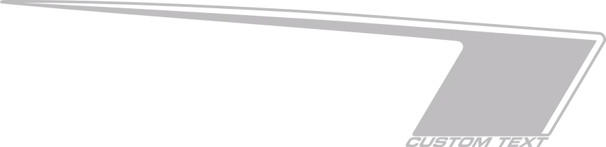 Rear Quarter Hockey (COPO) Stripes Graphic Design Style 06