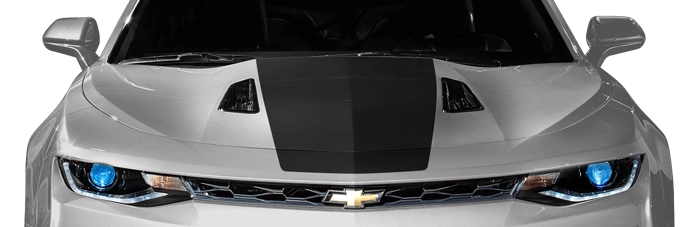 2016 to Present Chevy Camaro Hood Center Stripe . Installed on Car