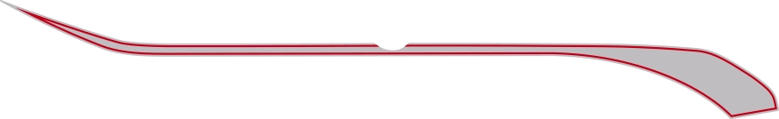 Hockey Stick Upper Accent Stripes Graphic Design Style 03