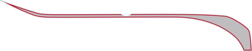 Hockey Stick Upper Accent Stripes Graphic Design Style 04