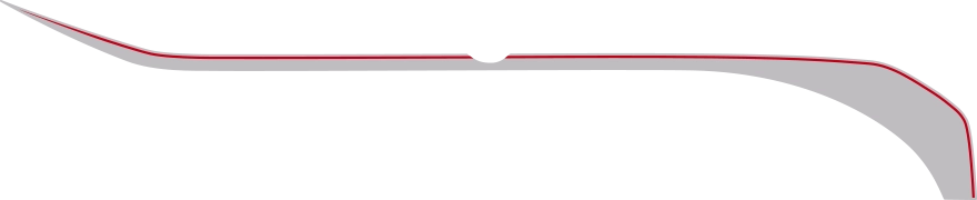 Hockey Stick Upper Accent Stripes Graphic Design Style 06