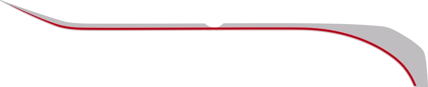 Hockey Stick Upper Accent Stripes Graphic Design Style 08