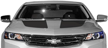 BUY and CUSTOMIZE Chevy Impala - Hood Scallop Blackout Decals