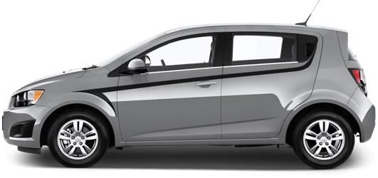 2012 to 2020 Chevy Sonic Upper Barb Stripes . Installed on Car