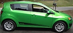 Picture of 2012 Chevy Sonic Lower Scallop Stripes Installed By Customer