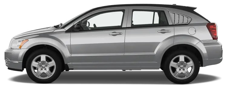 2007 to 2012 Dodge Caliber Rear Side Window Simulated Louvers . Installed on Car