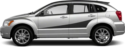 2007 to 2012 Dodge Caliber Side Accent Stripes . Installed on Car