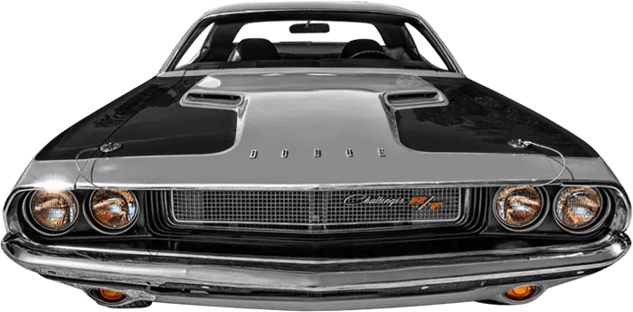 1970 to 1974 Dodge Challenger Hood Side Blackout . Installed on Car