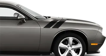 BUY and CUSTOMIZE Dodge Challenger - OEM Style Hood to Fender Hash Stripes
