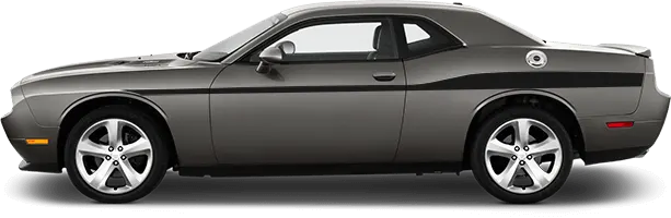 2008 to 2014 Dodge Challenger Redline Side Stripes OEM Style . Installed on Car