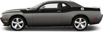 BUY and CUSTOMIZE Dodge Challenger - Full Length Upper Body Hash Combo Stripes