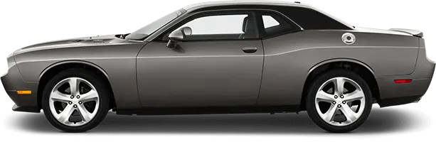 2015 to 2023 Dodge Challenger C-Pillar Accent Stripes . Installed on Car