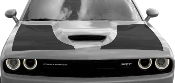 2015 to 2023 Dodge Challenger Hellcat/392 Hood Side Blackout . Installed on Car