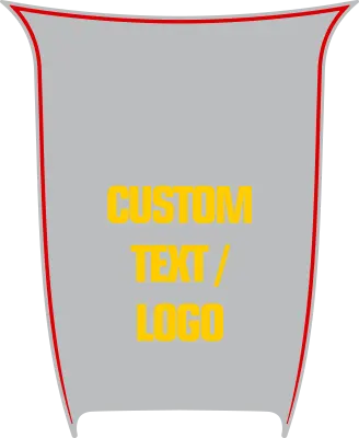 SRT Hellcat / SRT 392 Power Bulge Hood Decal Graphic Design Style 11