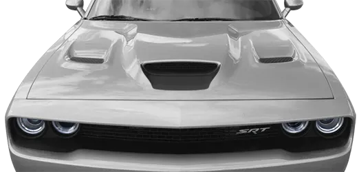 2015 to 2023 Dodge Challenger Hellcat/392 Power Bulge Hood Intake Blackout . Installed on Car
