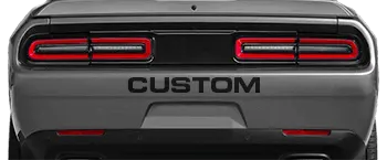BUY and CUSTOMIZE Dodge Challenger - Rear Bumper Text