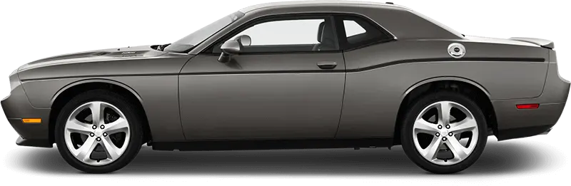 2015 to 2023 Dodge Challenger Upper Beltline Pinstripes . Installed on Car
