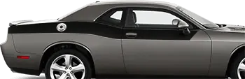 BUY and CUSTOMIZE Dodge Challenger - Rear Upper Body Partial Stripes