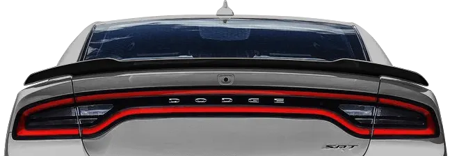 2015 to 2023 Dodge Charger SRT Hellcat / SRT 392 / R/T Scat Pack Rear Spoiler Edge Blackout . Installed on Car