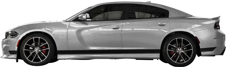 2015 to 2023 Dodge Charger Rocker Panel Stripes . Installed on Car