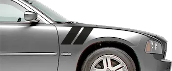 BUY and CUSTOMIZE Dodge Charger - Hood to Fender Hash Stripes