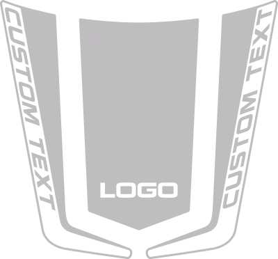 Hockey Stick Hood Decal Graphic Design Style 03