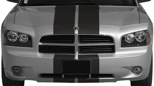 2006 to 2010 Dodge Charger Rally Racing Dual Stripes Kit . Installed on Car