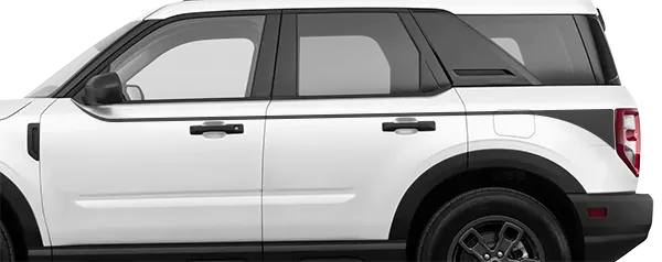 2021 to Present Ford Bronco Sport Mid-Line Accent Stripe Decals . Installed on Car