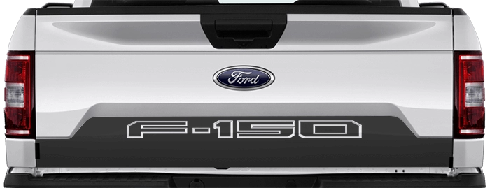 2015 to 2020 Ford F-150 Tailgate Lower Blackout . Installed on Car