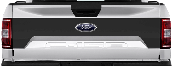 2015 to 2020 Ford F-150 Tailgate Mid Blackout . Installed on Car