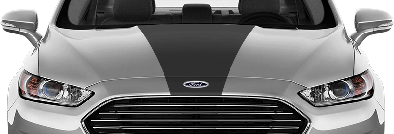 2013 to 2020 Ford Fusion Hood Center Stripe . Installed on Car